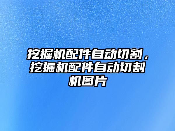 挖掘機(jī)配件自動(dòng)切割，挖掘機(jī)配件自動(dòng)切割機(jī)圖片