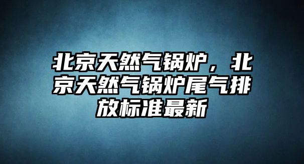 北京天然氣鍋爐，北京天然氣鍋爐尾氣排放標(biāo)準(zhǔn)最新