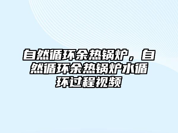 自然循環(huán)余熱鍋爐，自然循環(huán)余熱鍋爐水循環(huán)過程視頻