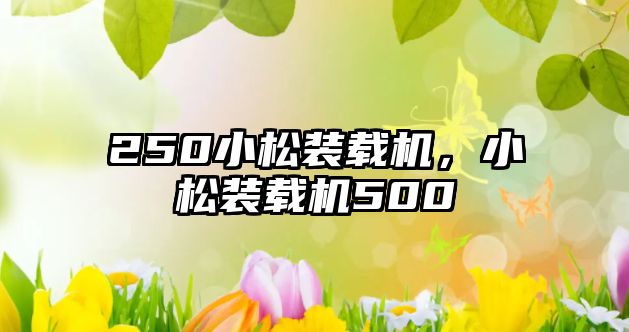 250小松裝載機，小松裝載機500