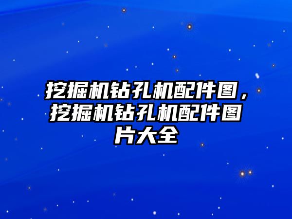 挖掘機(jī)鉆孔機(jī)配件圖，挖掘機(jī)鉆孔機(jī)配件圖片大全