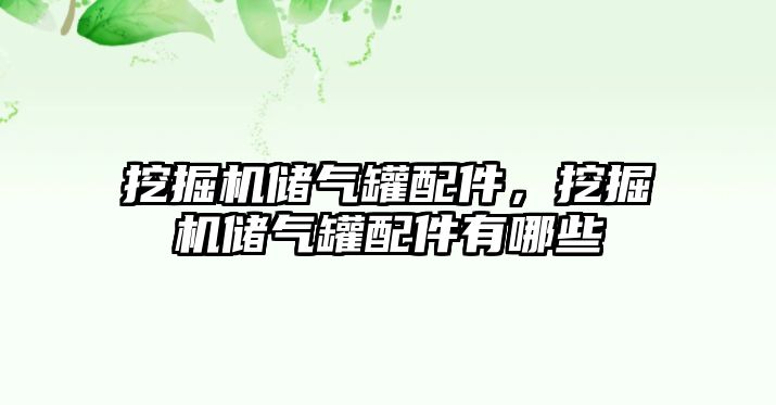 挖掘機(jī)儲氣罐配件，挖掘機(jī)儲氣罐配件有哪些