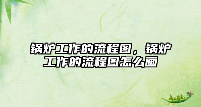 鍋爐工作的流程圖，鍋爐工作的流程圖怎么畫