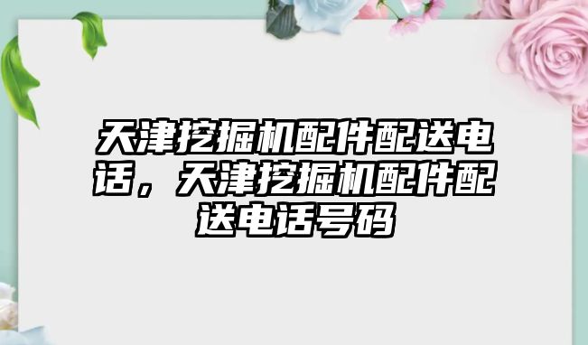 天津挖掘機(jī)配件配送電話，天津挖掘機(jī)配件配送電話號碼