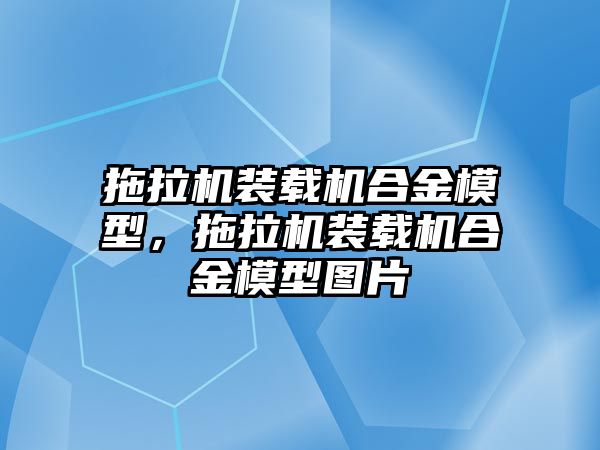 拖拉機(jī)裝載機(jī)合金模型，拖拉機(jī)裝載機(jī)合金模型圖片