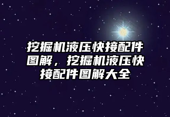 挖掘機(jī)液壓快接配件圖解，挖掘機(jī)液壓快接配件圖解大全