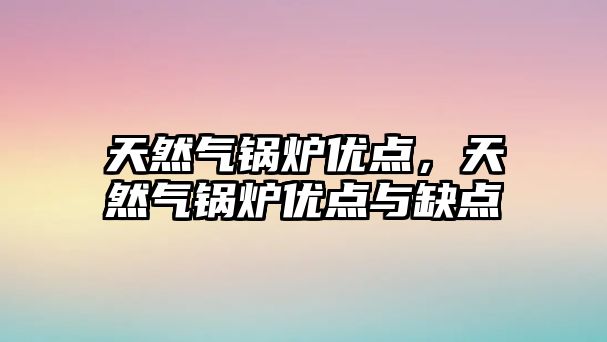 天然氣鍋爐優(yōu)點(diǎn)，天然氣鍋爐優(yōu)點(diǎn)與缺點(diǎn)