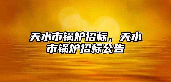 天水市鍋爐招標(biāo)，天水市鍋爐招標(biāo)公告