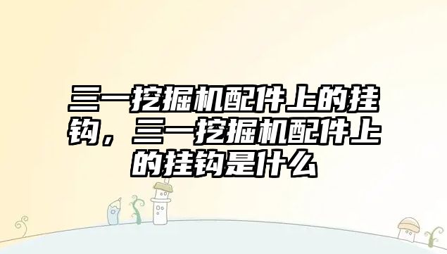 三一挖掘機(jī)配件上的掛鉤，三一挖掘機(jī)配件上的掛鉤是什么