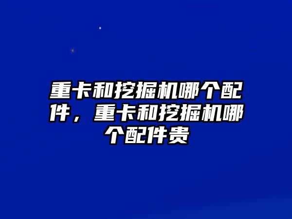 重卡和挖掘機哪個配件，重卡和挖掘機哪個配件貴