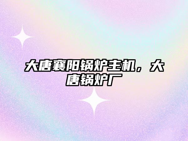 大唐襄陽鍋爐主機(jī)，大唐鍋爐廠