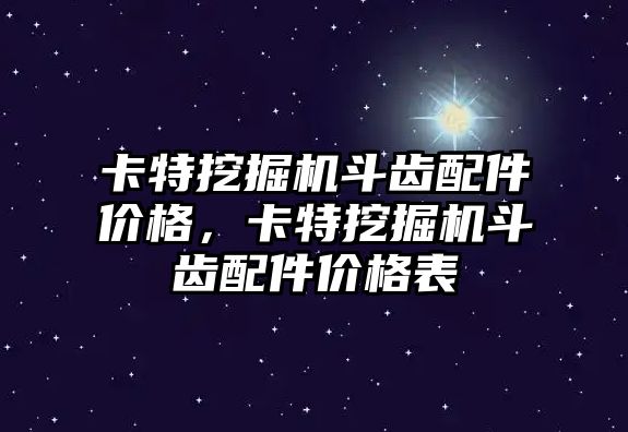 卡特挖掘機(jī)斗齒配件價(jià)格，卡特挖掘機(jī)斗齒配件價(jià)格表