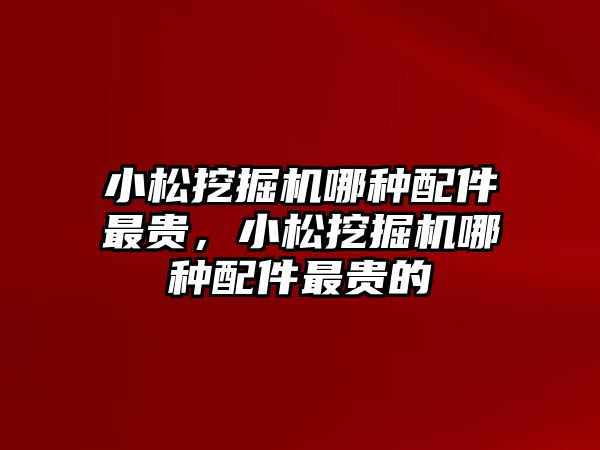 小松挖掘機(jī)哪種配件最貴，小松挖掘機(jī)哪種配件最貴的