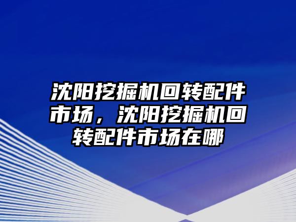 沈陽(yáng)挖掘機(jī)回轉(zhuǎn)配件市場(chǎng)，沈陽(yáng)挖掘機(jī)回轉(zhuǎn)配件市場(chǎng)在哪