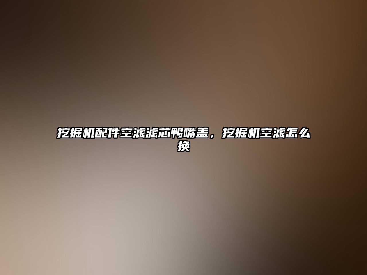 挖掘機(jī)配件空濾濾芯鴨嘴蓋，挖掘機(jī)空濾怎么換