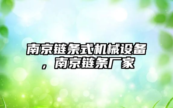 南京鏈條式機械設(shè)備，南京鏈條廠家