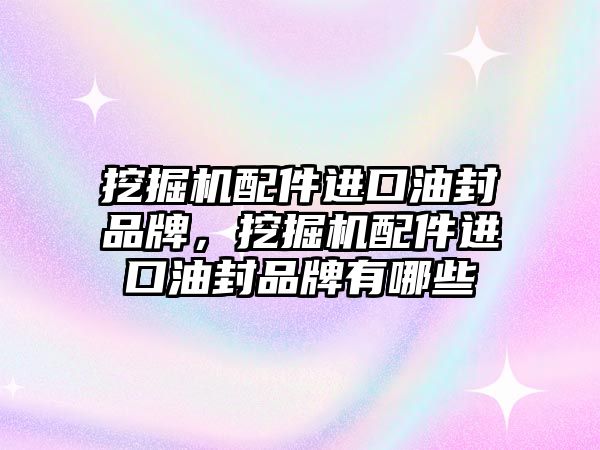 挖掘機(jī)配件進(jìn)口油封品牌，挖掘機(jī)配件進(jìn)口油封品牌有哪些