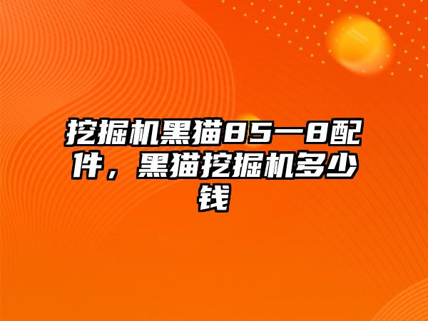 挖掘機(jī)黑貓85一8配件，黑貓挖掘機(jī)多少錢