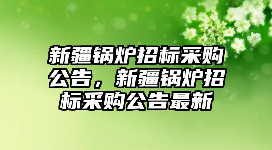 新疆鍋爐招標(biāo)采購(gòu)公告，新疆鍋爐招標(biāo)采購(gòu)公告最新