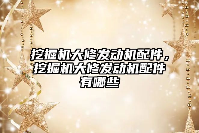 挖掘機大修發(fā)動機配件，挖掘機大修發(fā)動機配件有哪些