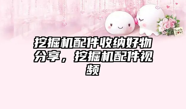挖掘機(jī)配件收納好物分享，挖掘機(jī)配件視頻