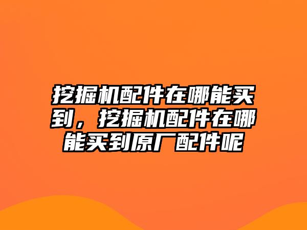 挖掘機(jī)配件在哪能買到，挖掘機(jī)配件在哪能買到原廠配件呢