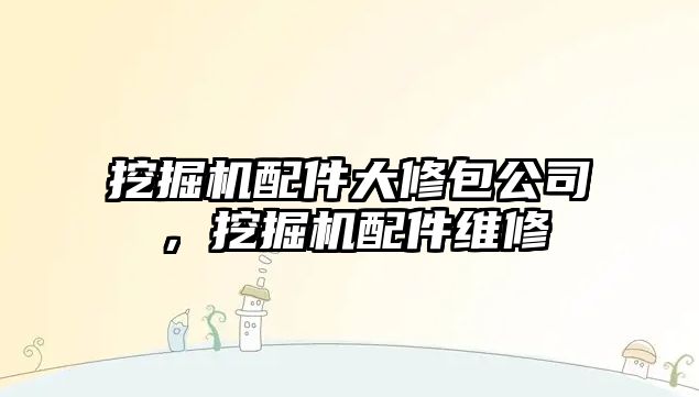 挖掘機(jī)配件大修包公司，挖掘機(jī)配件維修