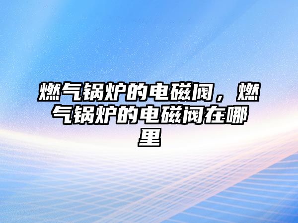燃氣鍋爐的電磁閥，燃氣鍋爐的電磁閥在哪里