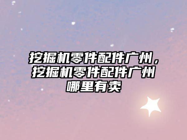 挖掘機零件配件廣州，挖掘機零件配件廣州哪里有賣