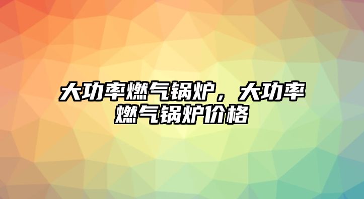 大功率燃?xì)忮仩t，大功率燃?xì)忮仩t價(jià)格