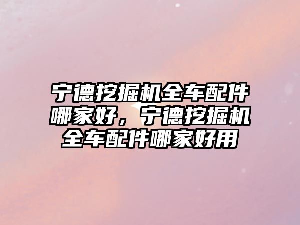 寧德挖掘機(jī)全車(chē)配件哪家好，寧德挖掘機(jī)全車(chē)配件哪家好用