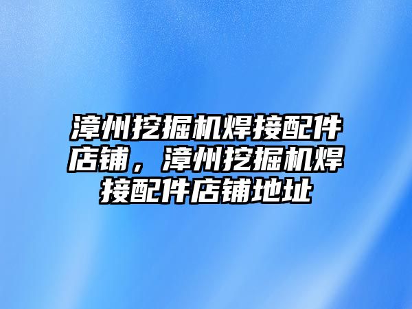 漳州挖掘機焊接配件店鋪，漳州挖掘機焊接配件店鋪地址