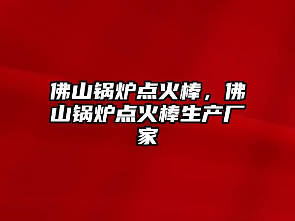 佛山鍋爐點(diǎn)火棒，佛山鍋爐點(diǎn)火棒生產(chǎn)廠家