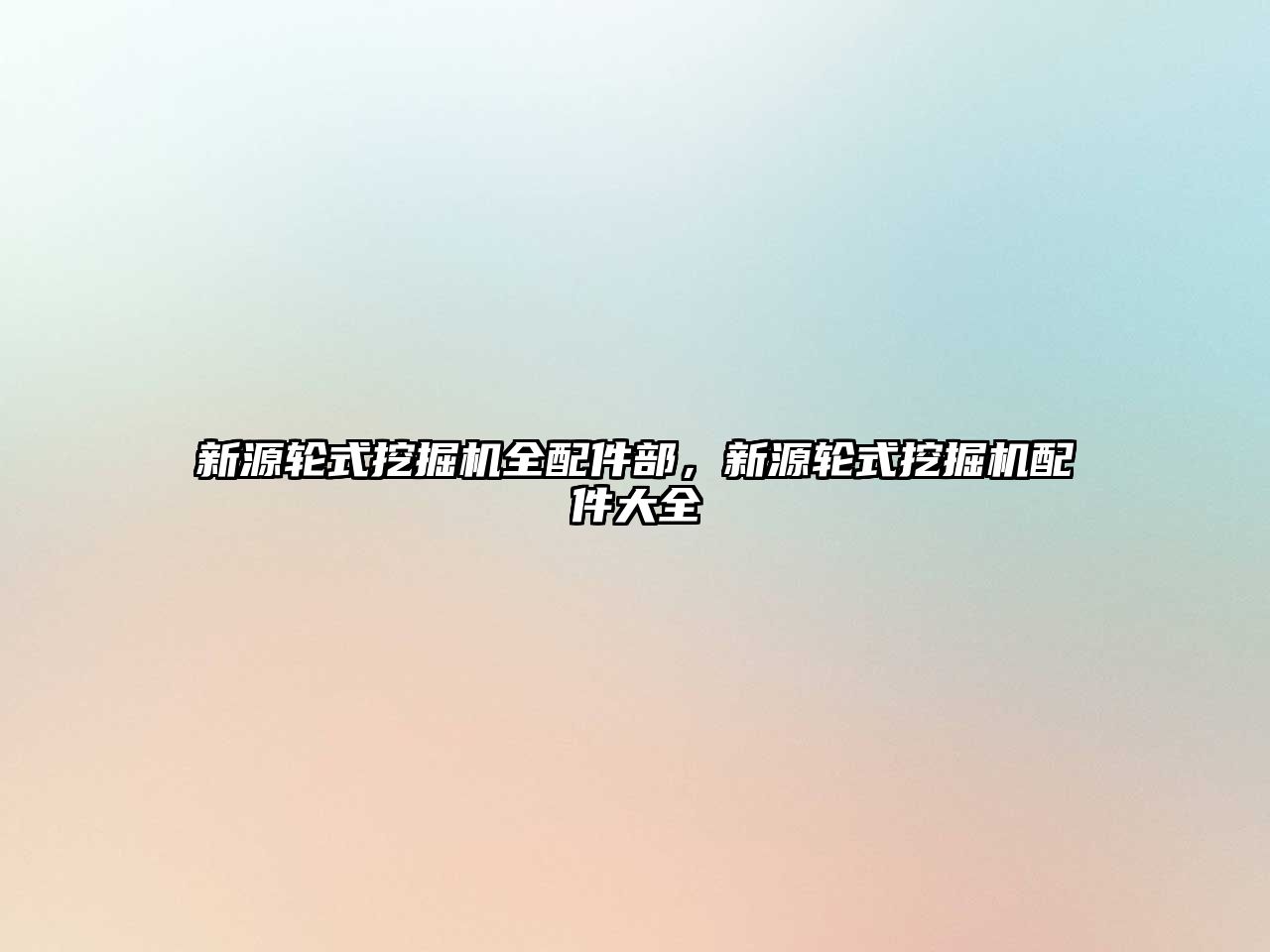 新源輪式挖掘機全配件部，新源輪式挖掘機配件大全