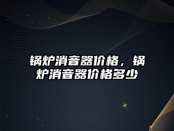 鍋爐消音器價格，鍋爐消音器價格多少