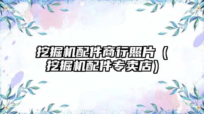 挖掘機(jī)配件商行照片（挖掘機(jī)配件專(zhuān)賣(mài)店）
