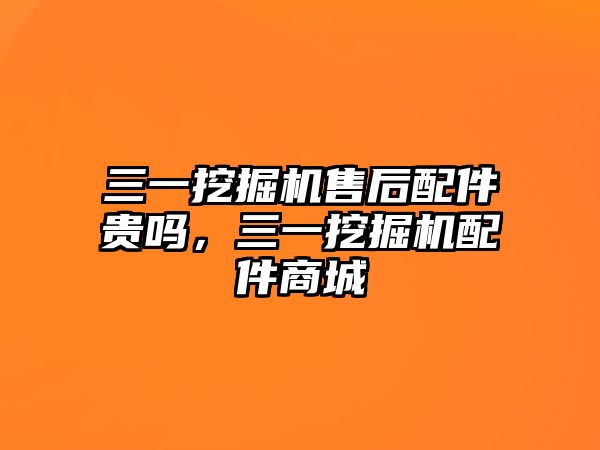 三一挖掘機(jī)售后配件貴嗎，三一挖掘機(jī)配件商城