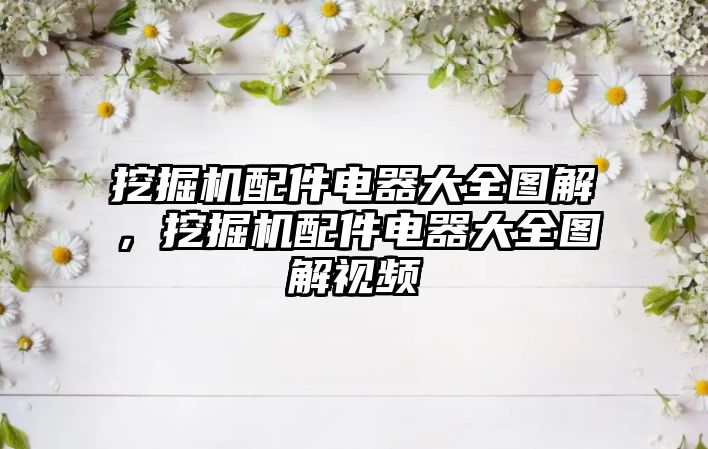 挖掘機配件電器大全圖解，挖掘機配件電器大全圖解視頻