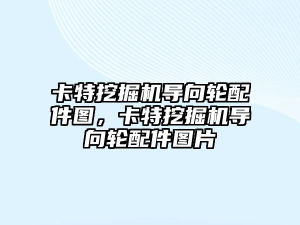 卡特挖掘機(jī)導(dǎo)向輪配件圖，卡特挖掘機(jī)導(dǎo)向輪配件圖片