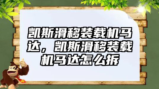 凱斯滑移裝載機(jī)馬達(dá)，凱斯滑移裝載機(jī)馬達(dá)怎么拆