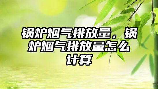 鍋爐煙氣排放量，鍋爐煙氣排放量怎么計(jì)算