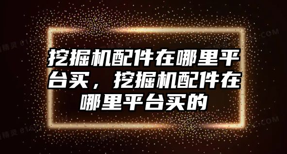 挖掘機配件在哪里平臺買，挖掘機配件在哪里平臺買的