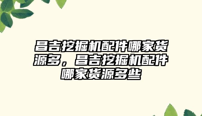 昌吉挖掘機(jī)配件哪家貨源多，昌吉挖掘機(jī)配件哪家貨源多些
