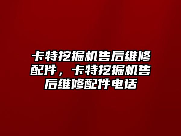 卡特挖掘機售后維修配件，卡特挖掘機售后維修配件電話