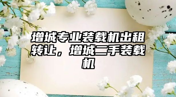 增城專業(yè)裝載機(jī)出租轉(zhuǎn)讓，增城二手裝載機(jī)