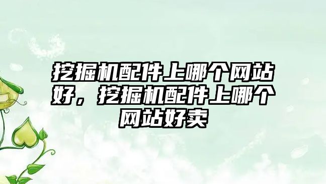 挖掘機(jī)配件上哪個網(wǎng)站好，挖掘機(jī)配件上哪個網(wǎng)站好賣