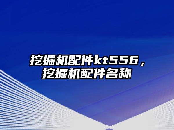 挖掘機配件kt556，挖掘機配件名稱
