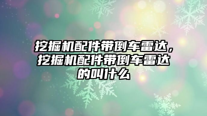 挖掘機(jī)配件帶倒車?yán)走_(dá)，挖掘機(jī)配件帶倒車?yán)走_(dá)的叫什么