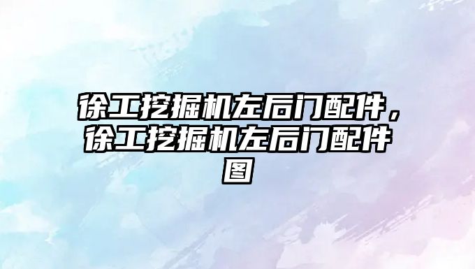 徐工挖掘機左后門配件，徐工挖掘機左后門配件圖