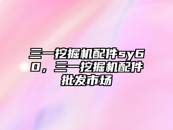 三一挖掘機(jī)配件sy60，三一挖掘機(jī)配件批發(fā)市場